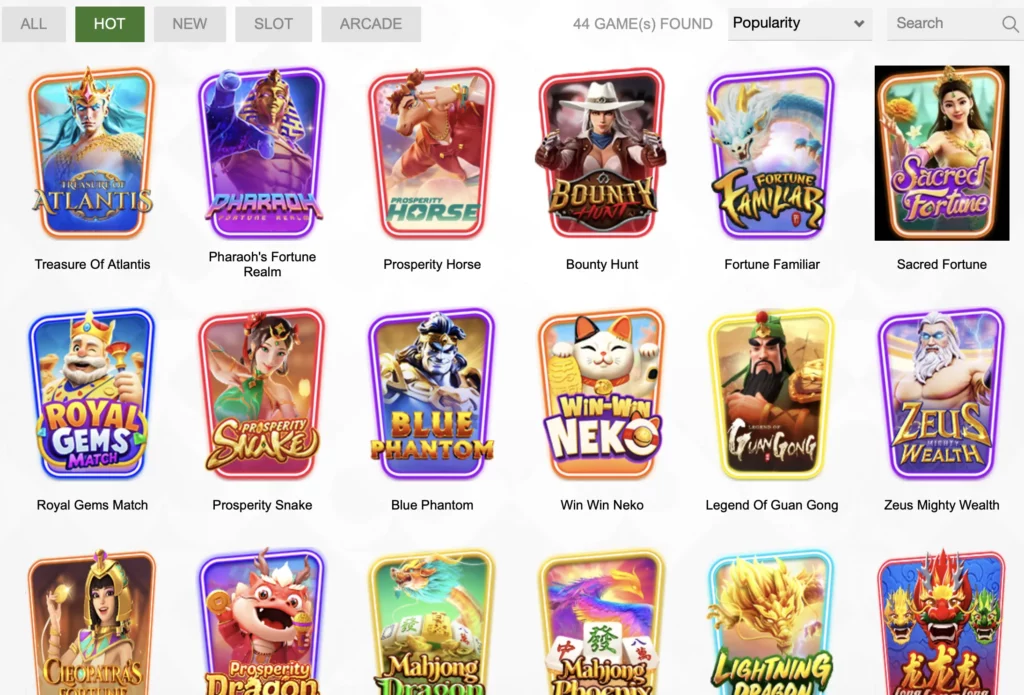 Explore the U88 Game Lobby